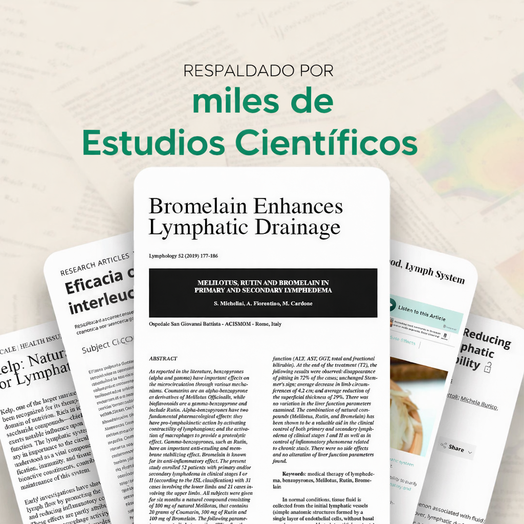 Cápsulas de drenaje linfático