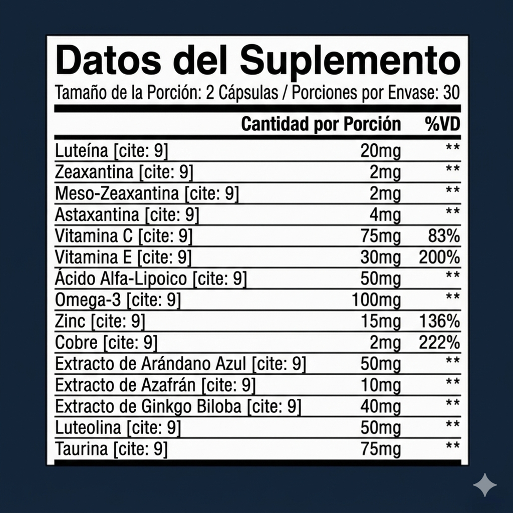 Lovani Fórmula Avanzada para los Ojos 15-en-1
