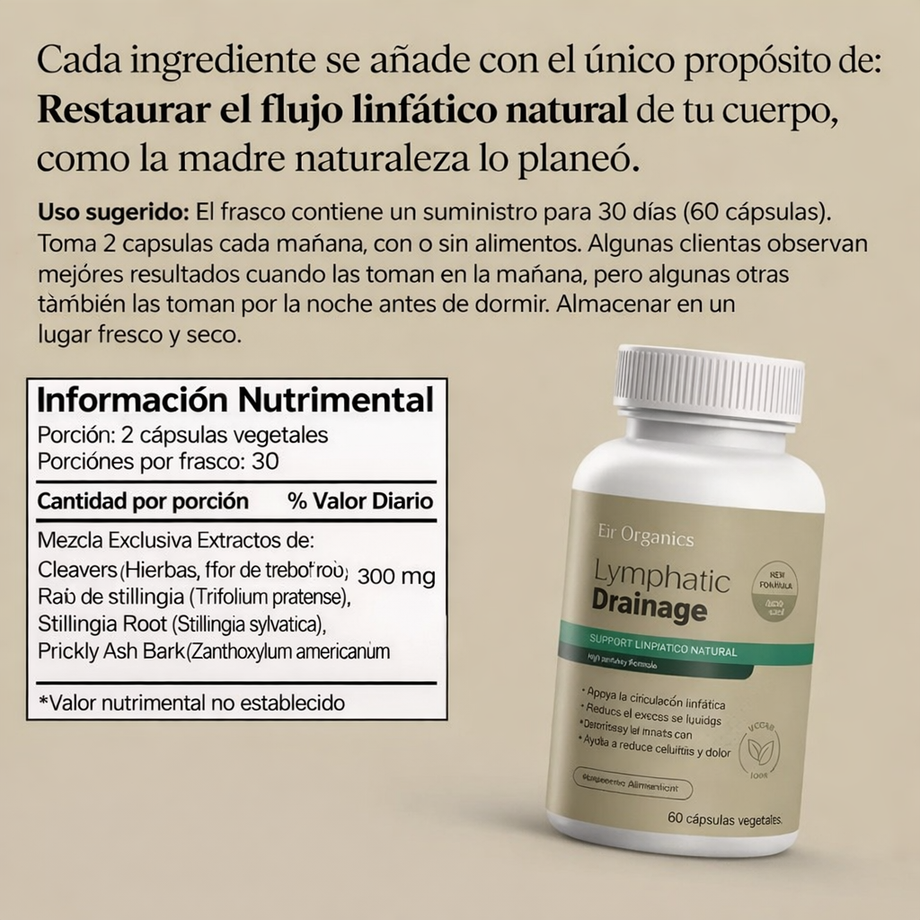 Cápsulas de drenaje linfático
